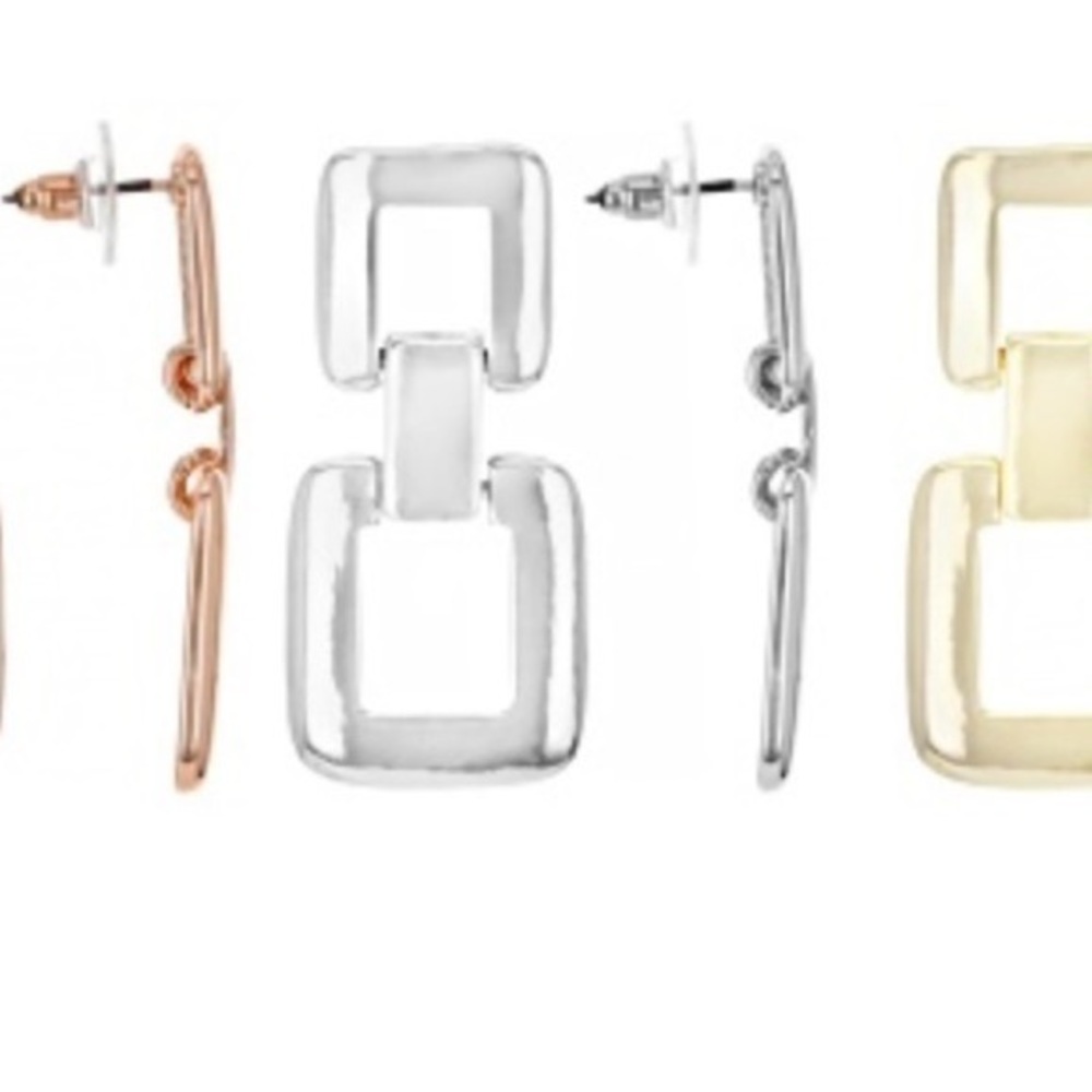 🌸JTV1- Off Park - OPC1335 - Tri-Color Earring Collection💛🤍🤎